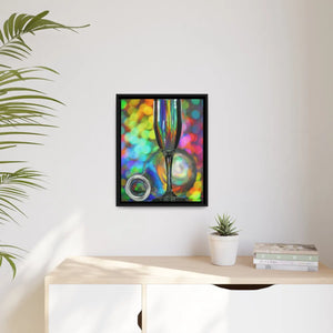 Bottle Artwork – Matte Canvas Black Frame - Dipaliz - Posters Prints & Visual