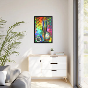 Bottle Artwork – Matte Canvas Black Frame - Dipaliz - Posters Prints & Visual