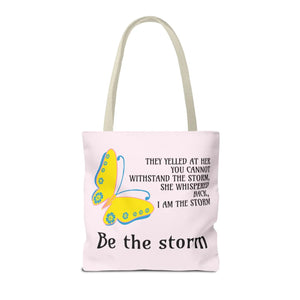 Durable Print Tote Bag - be the Storm Polyester - Dipaliz - Bags