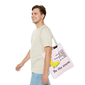 Durable Print Tote Bag - be the Storm Polyester - Dipaliz - Bags