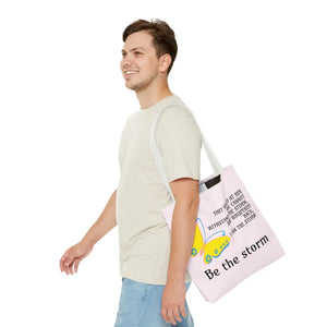 Durable Print Tote Bag - be the Storm Polyester - Dipaliz - Bags