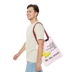 Durable Print Tote Bag - be the Storm Polyester - Dipaliz - Bags