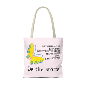 Durable Print Tote Bag - be the Storm Polyester - Dipaliz - Bags