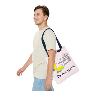 Durable Print Tote Bag - be the Storm Polyester - Dipaliz - Bags