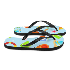 Beach Print Slip Resistant Flip Flops Summer - Dipaliz - Slippers