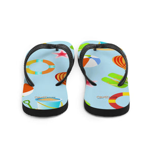 Beach Print Slip Resistant Flip Flops Summer - Dipaliz - Slippers