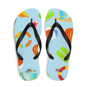 Beach Print Slip Resistant Flip Flops Summer - Dipaliz - Slippers