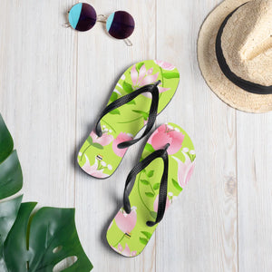 Pink Flowers Slip-resistant Flip-flops Summer - Dipaliz - Slippers