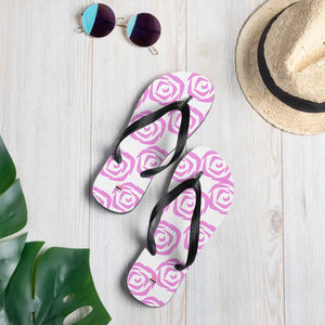 Stretchy Slip Resistant Flip Flops with Floral Design - Dipaliz - Slippers