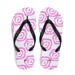 Stretchy Slip Resistant Flip Flops with Floral Design - Dipaliz - Slippers