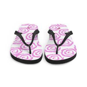 Stretchy Slip Resistant Flip Flops with Floral Design - Dipaliz - Slippers