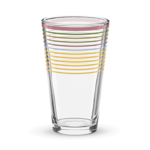 Sleek Shaker Pint Glass - 16 Oz Durable Drinkware - Dipaliz - Beer Glasses