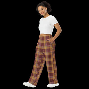 Stretchy Striped Wide Leg Pants - Versatile Workwear - Dipaliz