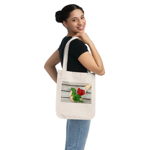 Organic Canvas Tote Bag Sun Dried Tomatoes Pattern - Dipaliz - Bags