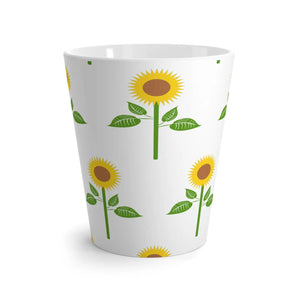 Vibrant Sunflower Latte Mug Ceramic Coffee Cup - Dipaliz - Mugs