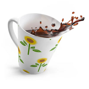 Sunflower Latte Mug - Ceramic Coffee Cup - Dipaliz - 12oz - Mugs