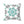 Teal Abstract Pattern Square Pillow - Spun Polyester - Dipaliz - Throw Pillows