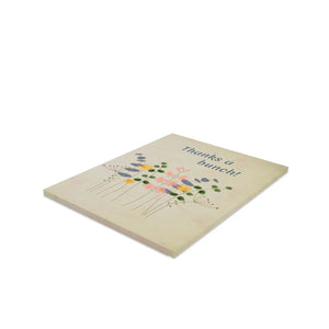Chic Greeting Cards - Matching White Envelopes - Dipaliz - & Note