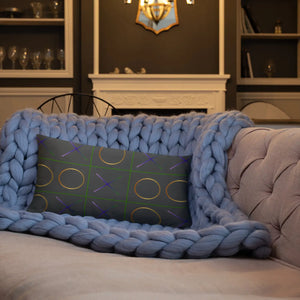 Tic Tac Toe Throw Pillow – Insert Included - Dipaliz - Pillows