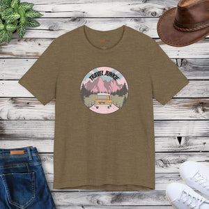 Soft Cotton Travel Junkie T-shirt - Outdoors - Dipaliz - T-shirts - m