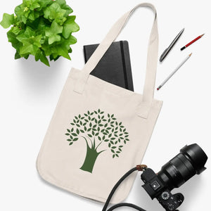 Tree Print Canvas Tote Bag - Durable Eco Style - Dipaliz - Shopping Totes