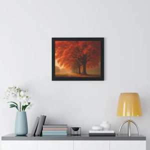 Gallery Canvas Wraps Autumn Trees Woods Framed Poster by Dipaliz - Posters Prints & Visual Artwork