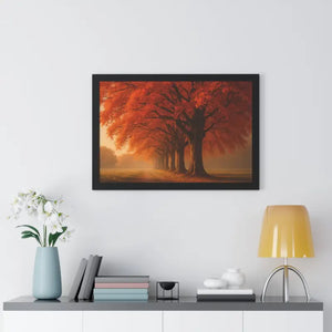 Gallery Canvas Wraps Autumn Trees Woods Framed Poster by Dipaliz - Posters Prints & Visual Artwork