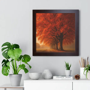 Gallery Canvas Wraps Autumn Trees Woods Framed Poster by Dipaliz - Posters Prints & Visual Artwork