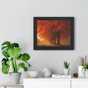 Gallery Canvas Wraps Autumn Trees Woods Framed Poster by Dipaliz - Posters Prints & Visual Artwork