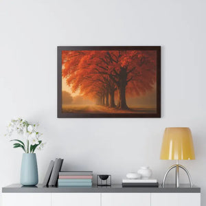 Gallery Canvas Wraps Autumn Trees Woods Framed Poster by Dipaliz - Posters Prints & Visual Artwork