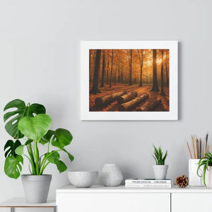 Gallery Canvas Wraps Autumn Woods Trees Framed Poster by Dipaliz - Posters Prints & Visual Artwork