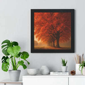 Gallery Canvas Wraps Autumn Trees Woods Framed Poster by Dipaliz - Posters Prints & Visual Artwork