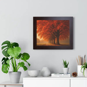 Gallery Canvas Wraps Autumn Trees Woods Framed Poster by Dipaliz - Posters Prints & Visual Artwork