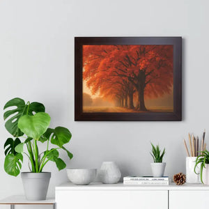 Gallery Canvas Wraps Autumn Trees Woods Framed Poster by Dipaliz - Posters Prints & Visual Artwork