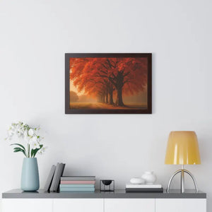 Gallery Canvas Wraps Autumn Trees Woods Framed Poster by Dipaliz - Posters Prints & Visual Artwork