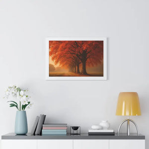Gallery Canvas Wraps Autumn Trees Woods Framed Poster by Dipaliz - Posters Prints & Visual Artwork