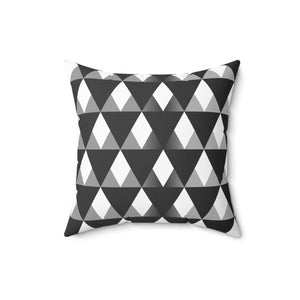 Vibrant Polyester Square Pillow - Triangular Pattern - Dipaliz - Throw Pillows