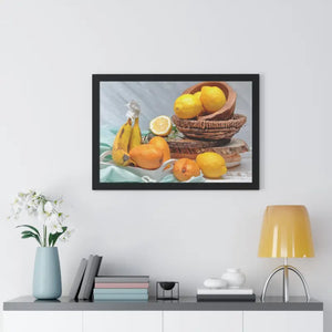 Poster - Tropical Fruits Gallery Canvas Wraps Framed Horizontal Dipaliz 30’’ x 20’’ / Black