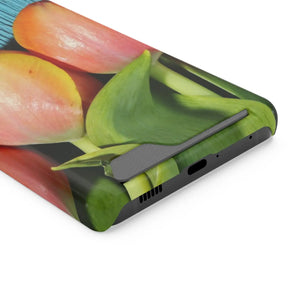 Rugged Phone Case - Tulips Impact Resistant Card Holder - Dipaliz - Mobile Cases