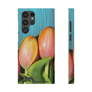 Rugged Phone Case - Tulips Impact Resistant Card Holder - Dipaliz - Mobile Cases