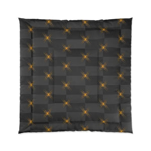 Unique Gold Pattern Comforter Grey Cozy Bedding - Dipaliz - Quilts & Comforters