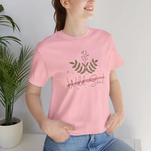 Soft Jersey Short Sleeve Wild Soul Tee Cotton - Dipaliz - T-shirts - s