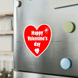 Satin Heart Kiss Cut Vinyl - Valentine Room Decor - Dipaliz - Decorative Stickers