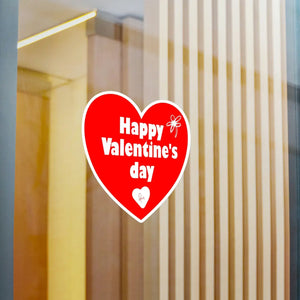 Satin Heart Kiss Cut Vinyl - Valentine Room Decor - Dipaliz - Decorative Stickers