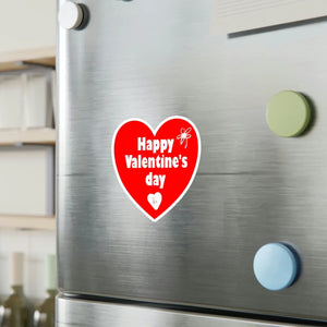 Satin Heart Kiss Cut Vinyl - Valentine Room Decor - Dipaliz - Decorative Stickers