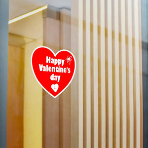 Satin Heart Kiss Cut Vinyl - Valentine Room Decor - Dipaliz - Decorative Stickers