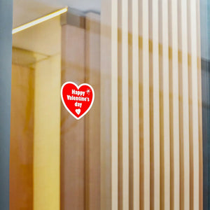 Satin Heart Kiss Cut Vinyl - Valentine Room Decor - Dipaliz - Decorative Stickers