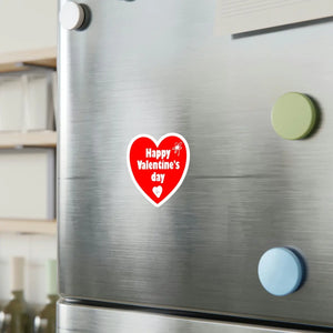 Satin Heart Kiss Cut Vinyl - Valentine Room Decor - Dipaliz - Decorative Stickers
