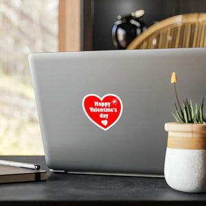 Satin Heart Kiss Cut Vinyl - Valentine Room Decor - Dipaliz - Decorative Stickers