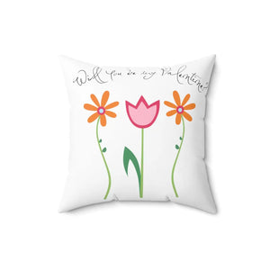 Vibrant Floral Throw Pillow - Spun Polyester - Dipaliz - Pillows